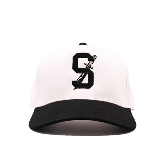 SANCTIONS STAPLE HAT - WHITE/BLACK